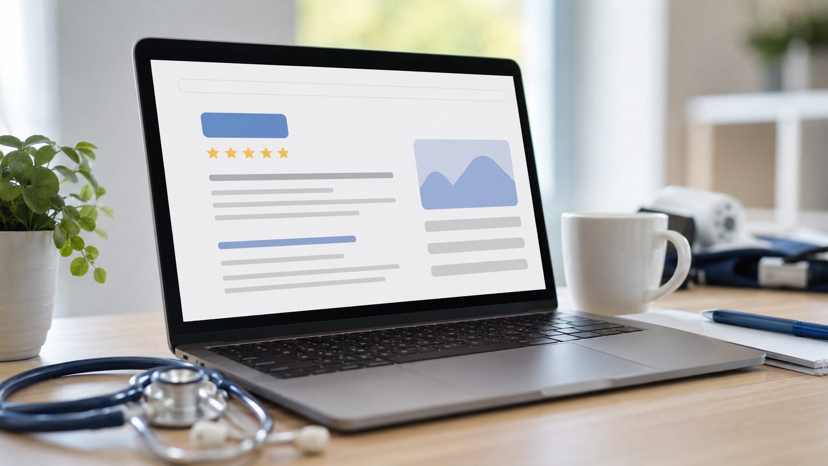 Google Maps search result met 5-sterren rating voor huisartsen
